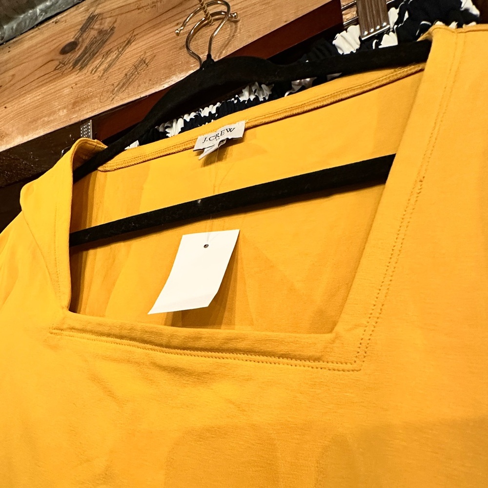 NWT J. Crew square neck shirt - medium - long sleeve - Picture 8 of 8